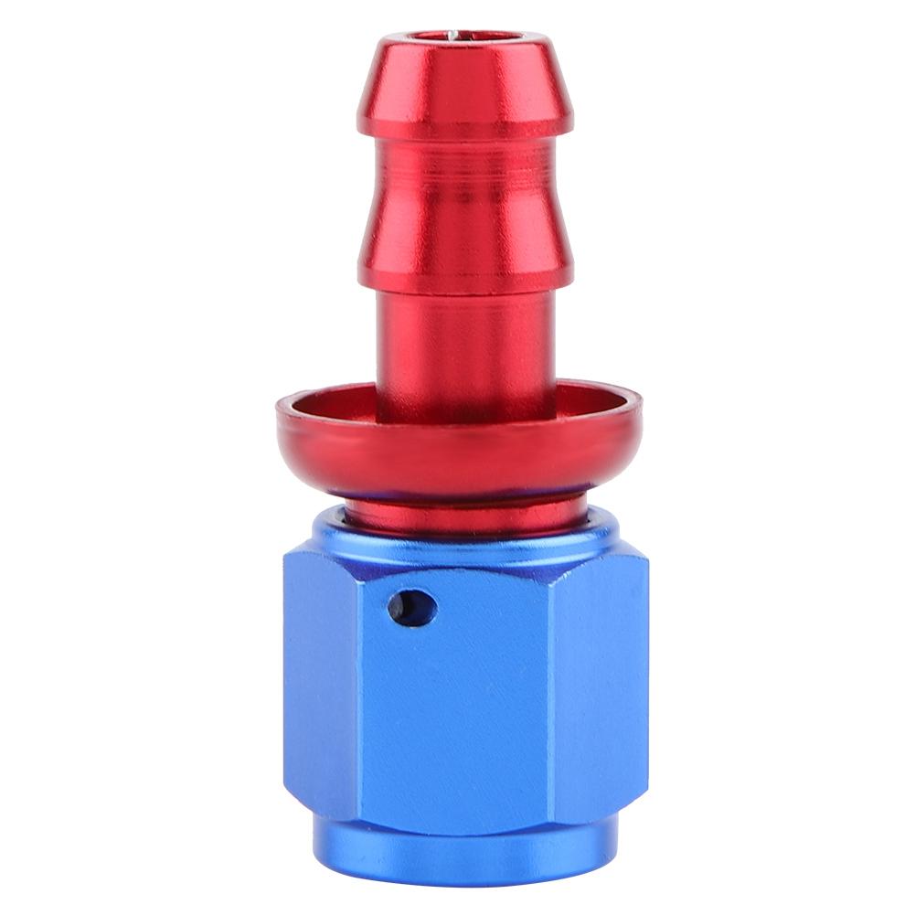 AN6 Straight Push On Twist Lock Oil Gas Fuel Line Hose End Male Fitting