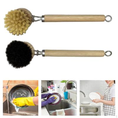 2 Pieces Dish Brush Scrubber with Long Handle Kitchen Cleaning for Bathroom