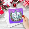 12Pcs Christmas DIY Diamond Painting Greeting Card Kit with Envelopes Diamond Art Painting Greeting Cards for Holiday Blessings
