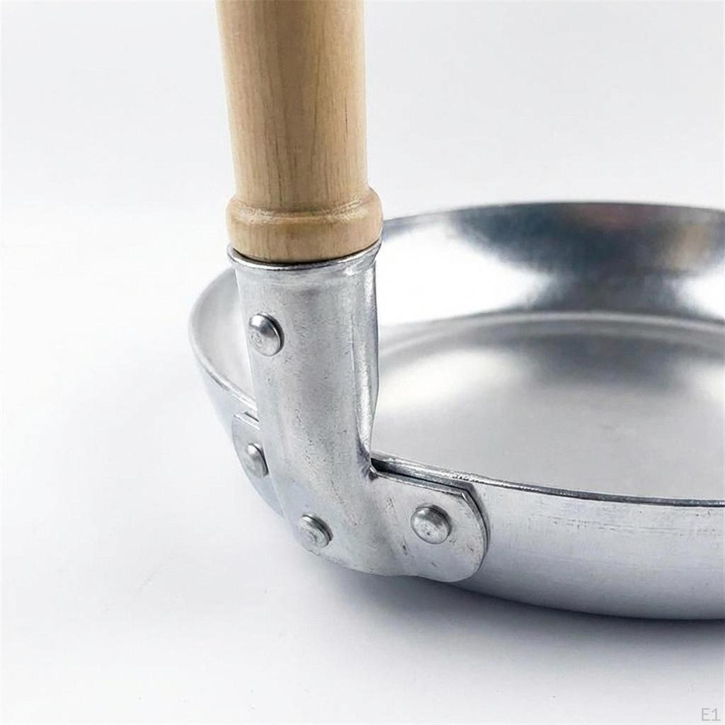 Aluminum Egg Pan, Versatile, Non-stick Coated, with Comfortable Wooden Handle – Ideal for