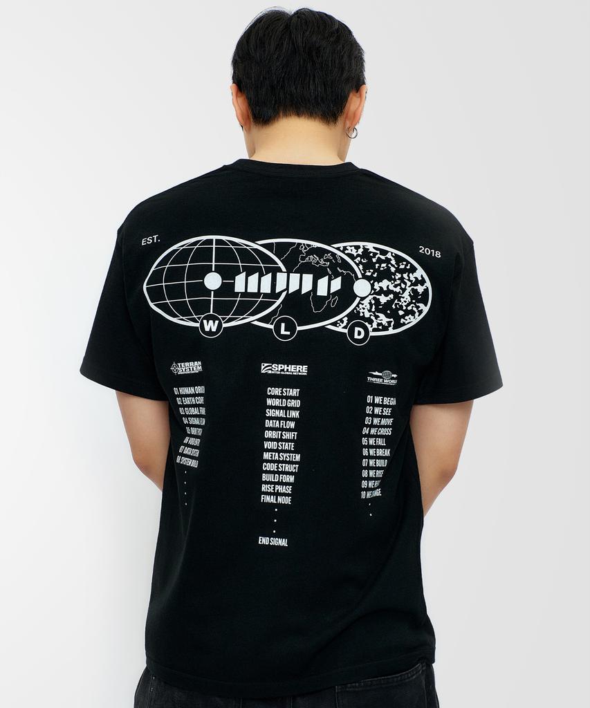 LAUGHER World Link T-Shirt - Black