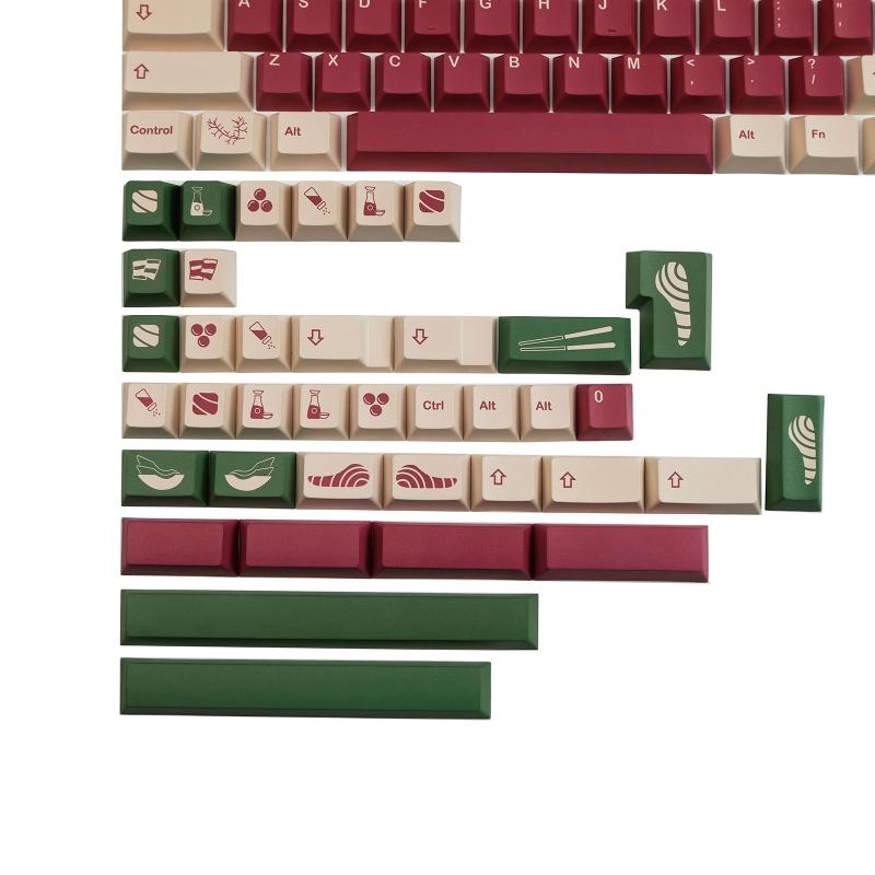 142 Tasten Tastenkappen Profil PBT Dye Sub Mechanische Tastatur Tastenkappe für MX hes GK64 68 84 87 96 980 GH60
