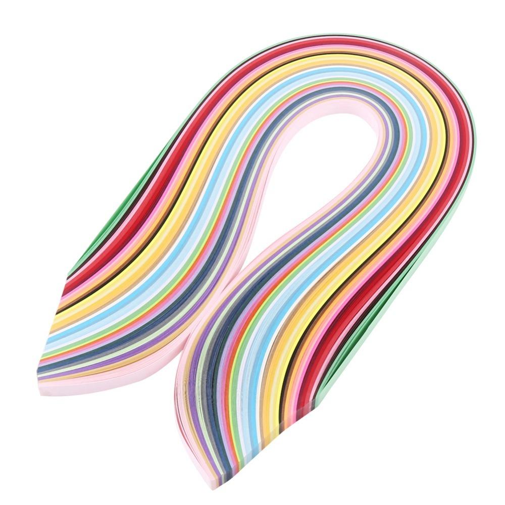 720PCS 36 Colors Quilling Paper 540mm Length 3mm Width Quilling Paper Strips 7mm Width 10mm Width DIY Quilling Paper