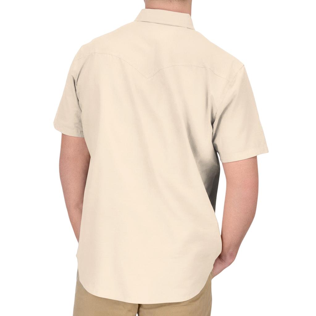 Men'S Fashionable Lapel And Shoulder Length Short Sleeved Casual Top