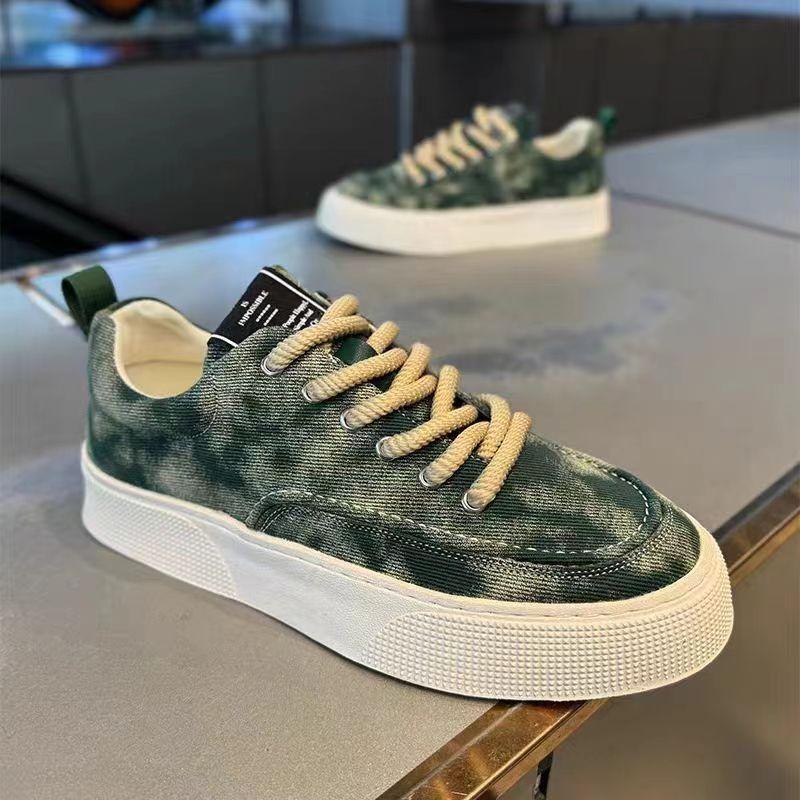 Autumn Men's Board Shoes Fashion Trend Men's Shoes Canvas Shoes Comfortable Inside Non-slip Wear-resistant Breathable Shoes
