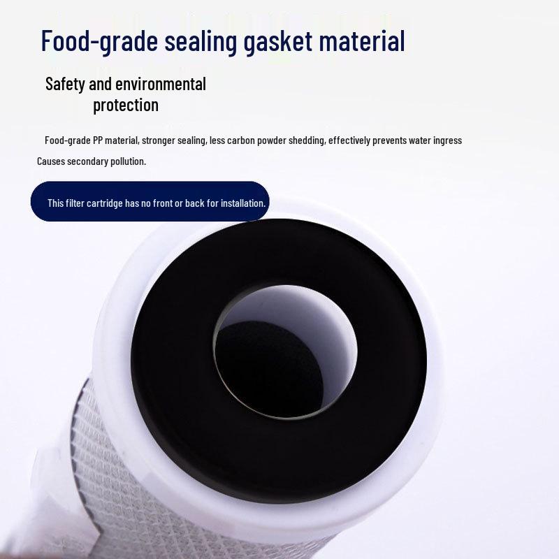 10-inch CTO Activated Carbon Filter Cartridge for Home Water Purifier, Third Stage Filtration Universal Accessory
