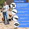 Purpose Metal Manures Scooper Tool For Chicken Coops Grimalkin Litter Sand With Extendable Stainless Handle