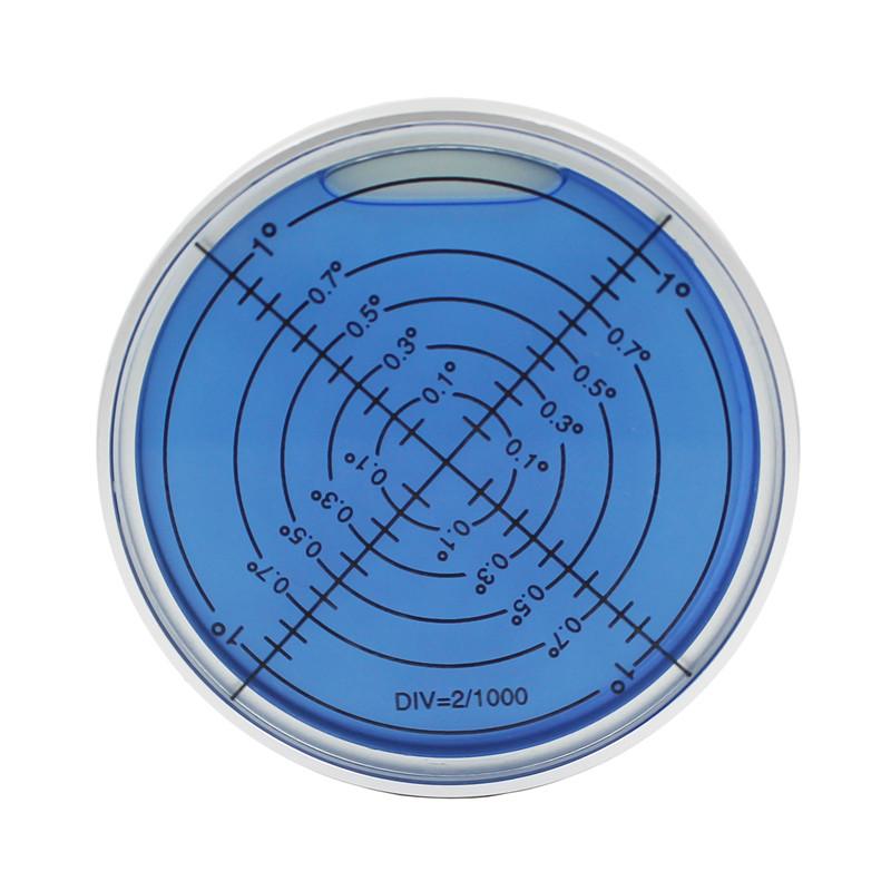 Nivel cu bulă rotund luminos pentru vedere nocturnă Nivel cu bulă metalic precizie 6'/2mm Dimensiune 60x10mm