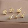 Earring with Five-pointed Star Design, Versatile and Trendy Earrings, Luxurious and Exquisite Star-shaped Earrings, High-end.