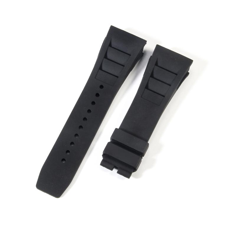 

Силиконовый ремешок для часов Richard Mille, мужской, рельефный, водонепроницаемый, потостойкий, с каучуковым ремешком для рта, аксессуары, 25 мм, браслет 25mm&No tools