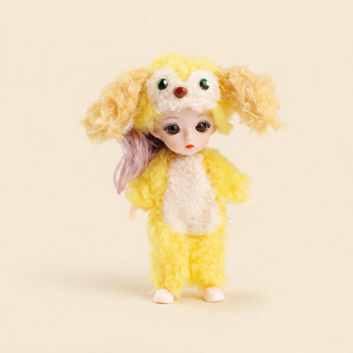 Adorable Rabbit Silicone Doll Pajama Cosplay Keychain & Phone Charm