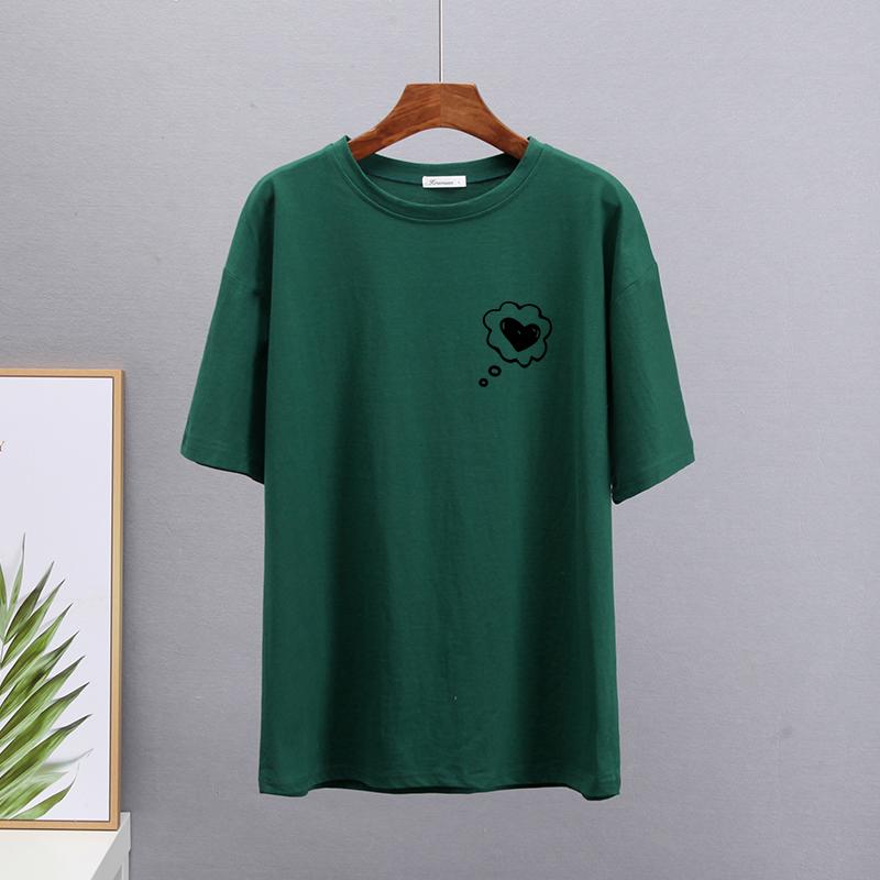Hirsionsan Graffiti Grafik T-Shirt Damen Sommer Einfache Druck T-Shirts Baumwolle Elegant Damenkleidung Locker Lässige Pullover Tops