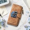 Fashion Astronaut Pattern Long Wallet Portable Slim Daily Purse for Women