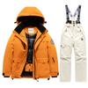 Winter Ski  Children's Ski Coat and Pants 2pieces Set Warm Waterproof Boys Girls Outdoor Skiing Snowboarding Winter Ski Kids