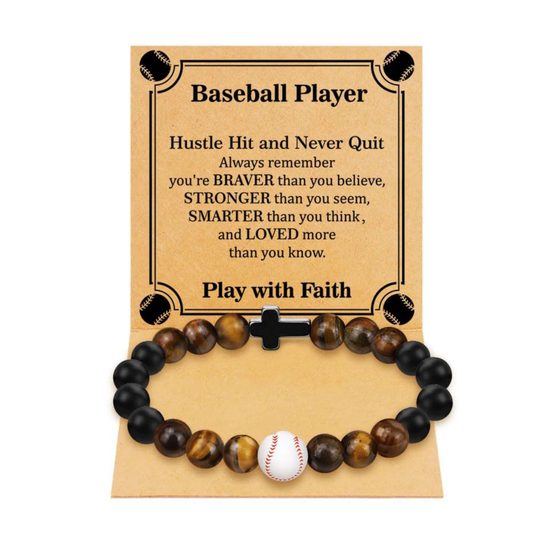 

Tiger s Eye Cross Bracelet Tiger s Eye Black Frosted Beaded Sports Bracelet Tiger s Eye Rugby Faith Bracelet