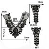 Black And White Organza Embroidery Collar Lace Mesh Lace Diy Sewing Decoration With Clothing Accessories
