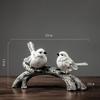 Fine American Resin Garden Creative Ornaments White Bird Statue Living Room Interior Animal Art Modern Toys Garden Decoration