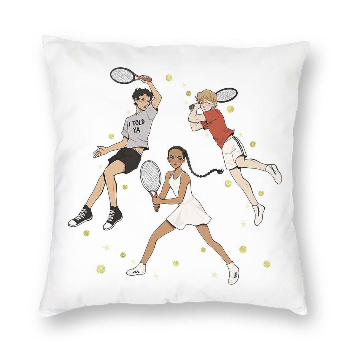 Challengers Trio Pillowcase Polyester Linen Velvet Creative Zip Decor Throw Pillow Case Sofa Cushion Cover 30x30cm
