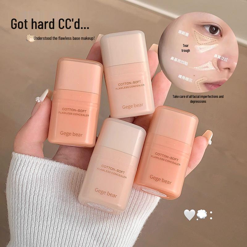 Gege Bear Soft & Flawless Concealer: Covers Spots, Freckles, Acne Scars, Dark Circles—Hydrating & Smooth, No Caking.