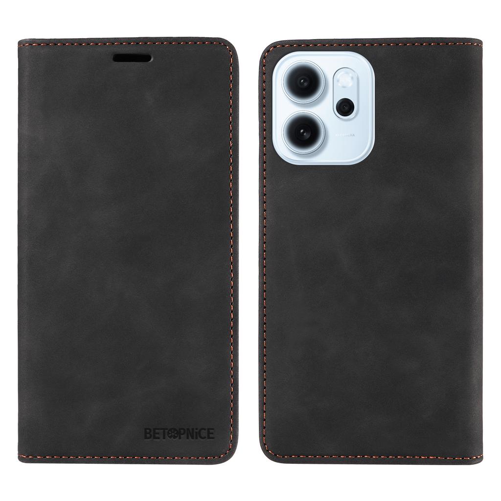 Pour Oppo Reno15 F 5G Coque BETOPNICE Fermeture Magnétique Portefeuille Bloquant RFID Support Housse de Téléphone en Cuir