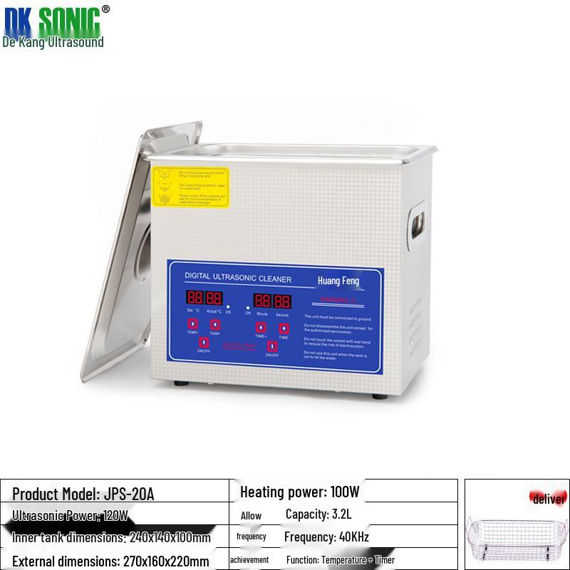 Ultrasonic Cleaner for Hardware, Circuit Boards, Reels, and Bicycle Chains