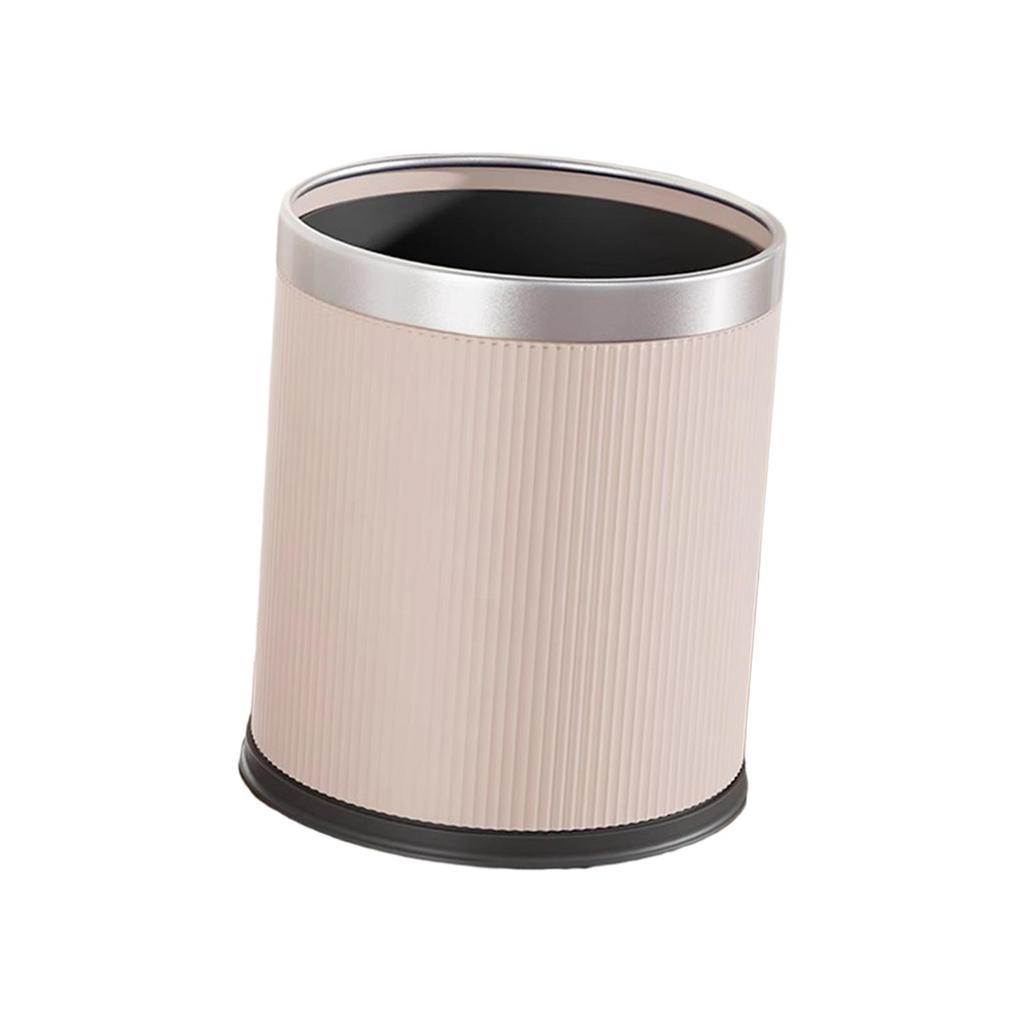 Open Top Trash Can Waste Can Wastebasket Rustic Garbage Can Kitchen Trash Bin for Hotel Guestroom Study Room Home