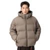 Men's Windproof Hooded White Duck Down Puffer Jacket - Thick, Warm, Casual Winter Outerwear