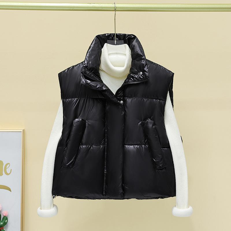 

Новый осенне-зимний женский модный жилет из хлопка, свободный и универсальный жилет из хлопка для верхней одежды XXL