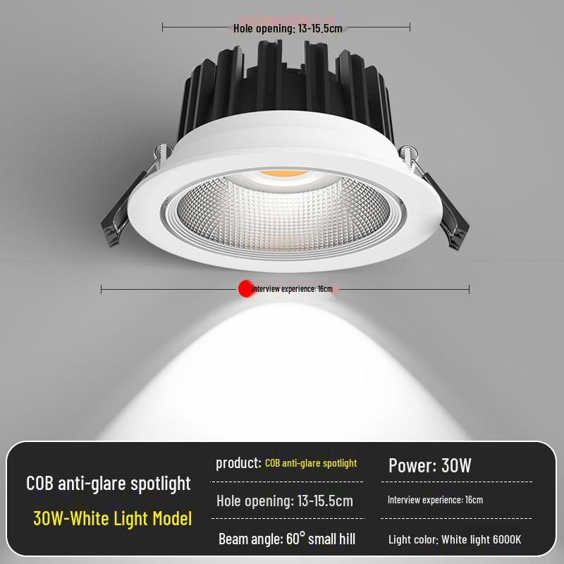 Spotlight LED Ceiling Light for Home & Store - Recessed COB Downlight 5W/7W