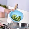 Rice Sieve Plastic Colander Strainer Basket with Ergonomic Handles Fine-mesh for Efficient Rice Rinsing Sink Draining White