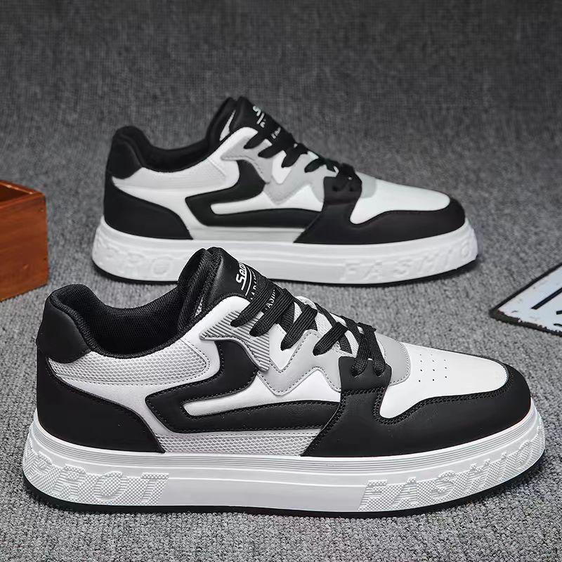 

Мужская обувь осень новая студенческая обувь Guochao board shoes спортивная обувь повседневная универсальная низкая универсальная удобная увеличивающая рост белая обувь 39