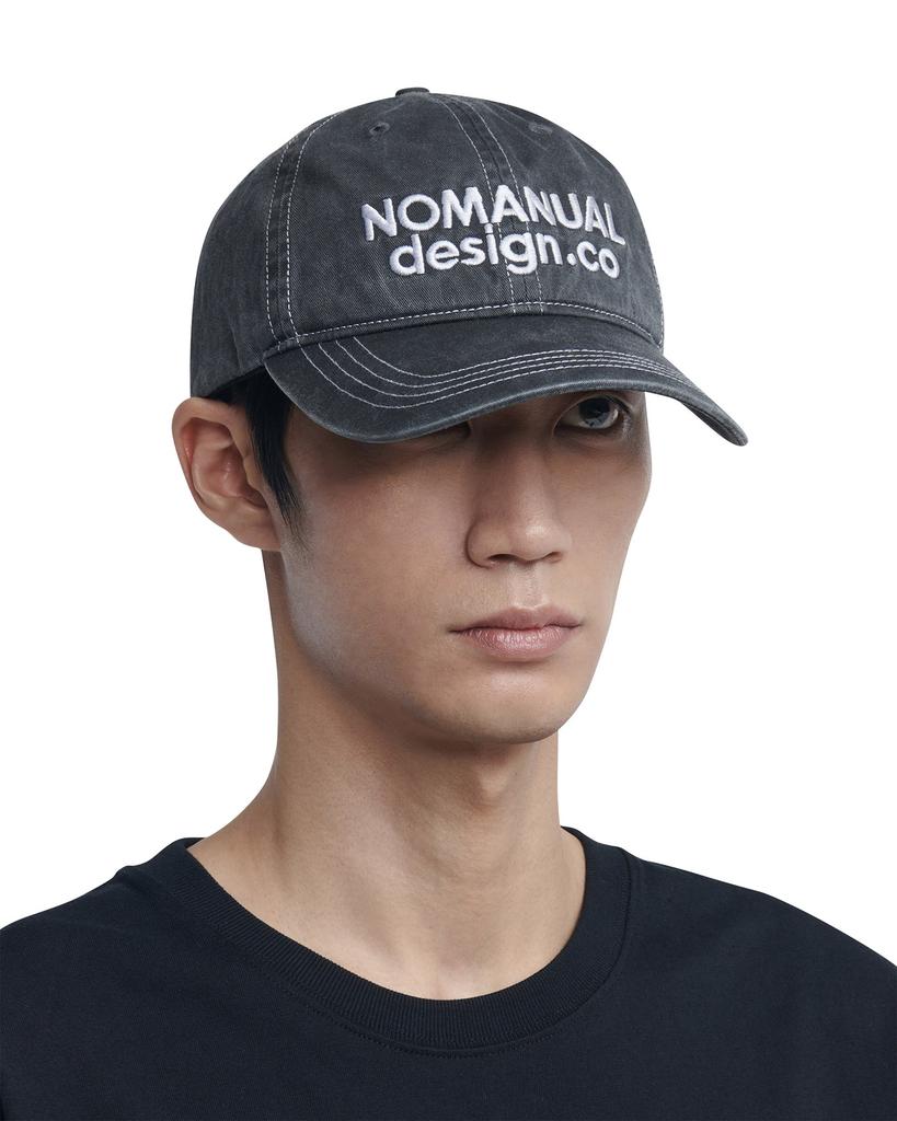 Nomaenyueol Stitched Ball Cap - Washed Charcoal