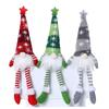 Festive Striped Snowflake Knit Hat with Lights: Star & Doll Ornament