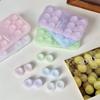 Transparent Fresh Portable Contact Lens Case Color Retro Morandi Companion Box Six Pairs Nursing Contact Lens Storage Box