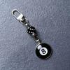 Smiling Face Dice 8 Ball Charm Keyring Backpack Decoration Handmade Pendant Keyring Fashion Bag Charm Fashion Keychain