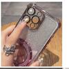 400smart Luxury Plating Glitter Mirrow Holder Soft Case for Honor 400 Smart X7d 4G 5G Airbag Shockproof Silicone Stand Cover