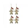 Scream Machine Gingerbread Man Christmas Tree Decoration (Pack of 4)