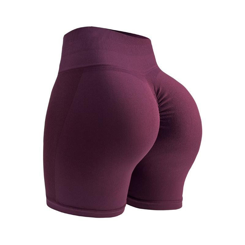 Seamless High Waist Yoga Shorts: Butt-Lifting, Hip-Tightening Fitness Wear for Women