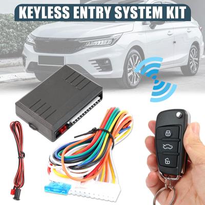 Universal Car Remote Central Kit Door Lock Locking Vehicle Keyless Entry System Auto Door Alarm Security Control Key Keychain