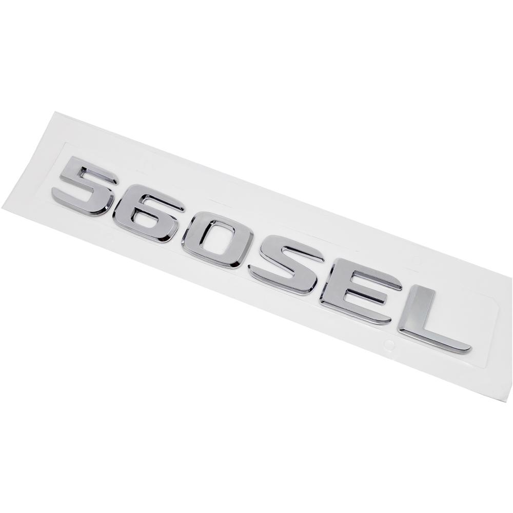 ABS Plastik 300SEL 500SEL 560SEL 600SEL Bagaj Arka Logo Rozet Amblem Etiketi S Sınıfı İçin