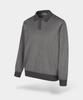 BIRBANTE Soft Washable Two-Tone Collared Knit - Gray