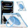 For iPad Pro 13 (2024) Case with Shoulder Strap Kickstand PC+TPU+Acrylic Tablet Cover