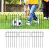 Decorative Garden Fence Iron Metal Garden Stake Ground Fence Barrier   Stylish Barrier for Outdoor Litter Borders
