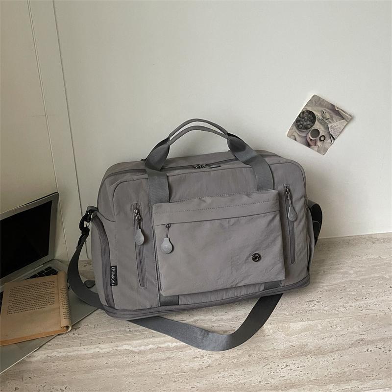 Large Capacity Nylon Duffel Bag for Women Men Lightweight Travel Tote Crossbody Shoulder