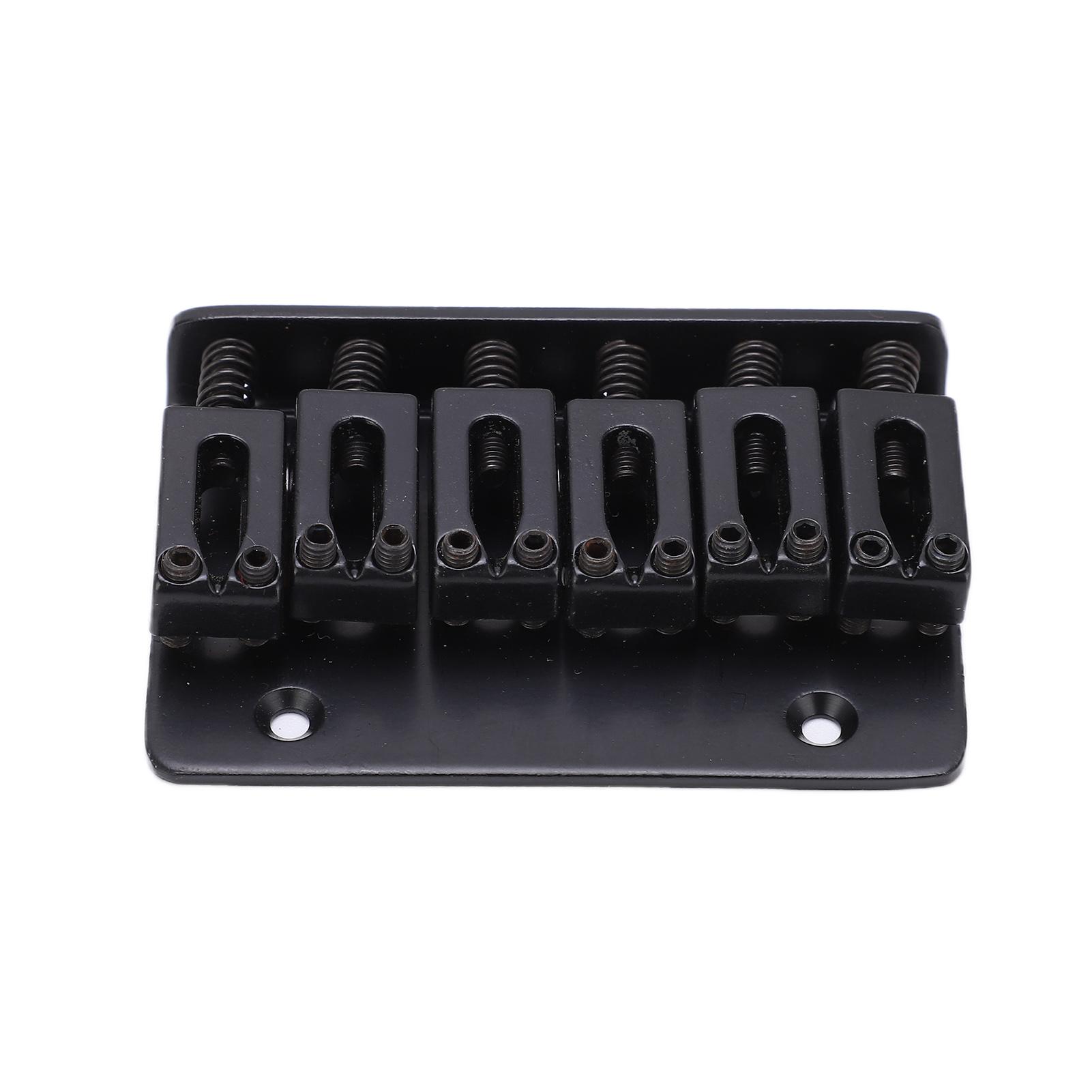 

Гитарный бридж 6-струнный конструкция с верхней загрузкой регулируемый запчасти для замены электрического инструмента черный для