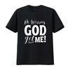 No Worries God Got Me African American Christian Quote T Shirt Vintage Washed Casual Breathable Soft Fashion Stylish Versatile