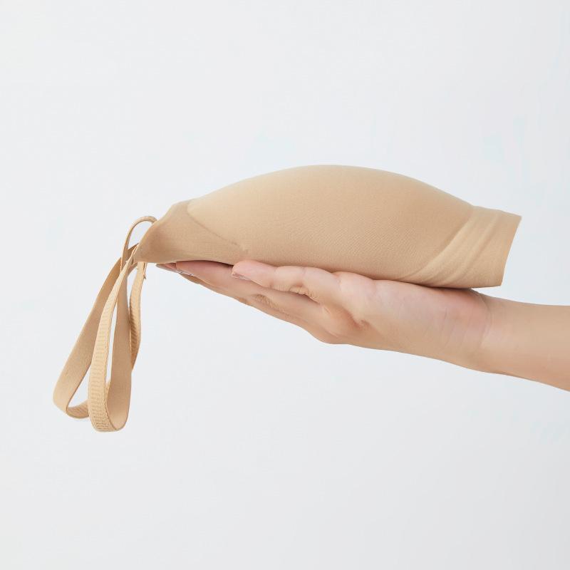 Traceless Liquid Foundation Underwear Women's Small Breasts Gather and Show Large External Expansion Comic Bra White T Invisible Beauty Back 