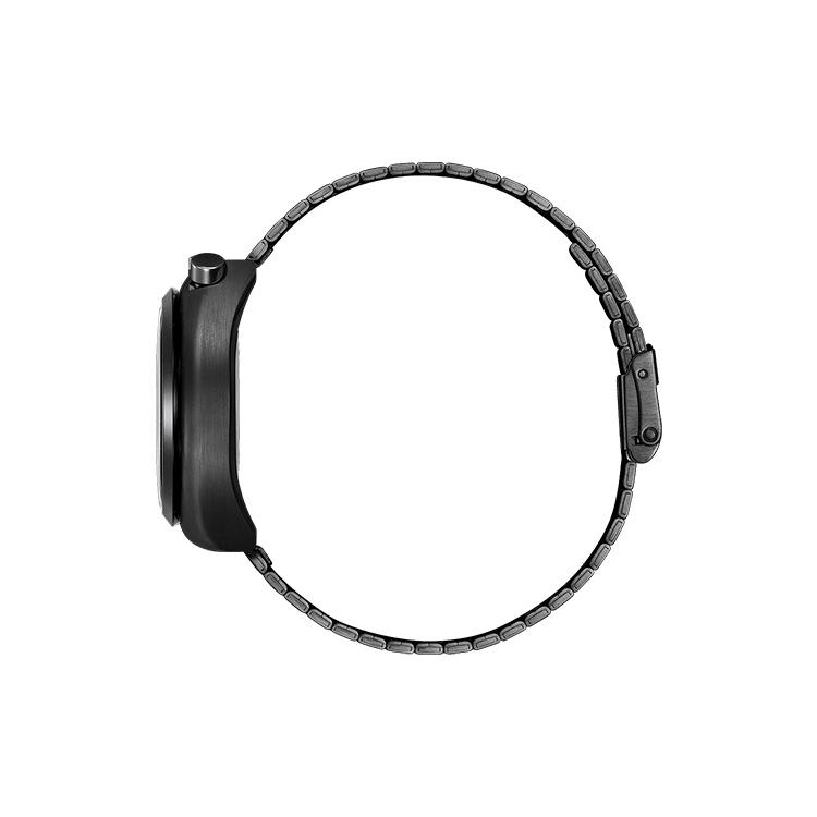 Citizen Quarzwerk Edelstahlarmband Uhr Herrenuhren Schwarzes Zifferblatt AN3669-52E