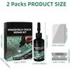 2 PCS Windshield Crack Repair Kit, Universal Cracks Gone Glass Repair Kit With Glass Crack Repair Fluid For Window & Windshield Chips & Cracks