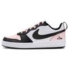 Court Borough Low Top Skateboard Shoes Women's White Black Pink (Unisex) Kids' Skateboarding Shoes
